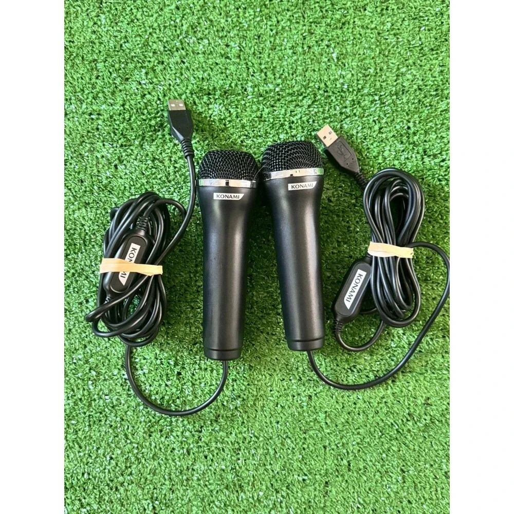 LOT OF 2 B6 Konami Logitech USB Microphone for Xbox 360 PS3 Wii & PC E-UR20